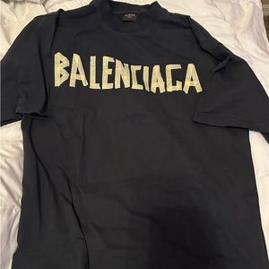 Balenciaga Tape tee shirt size large, men’s